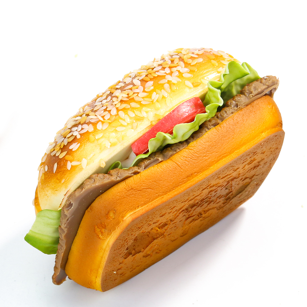 1PC Simulation Brot Hamburger Kuchen Modell Lebensmittel Festival Party Liefert Home Küche Platte Dekoration Ornamente – Detail 4