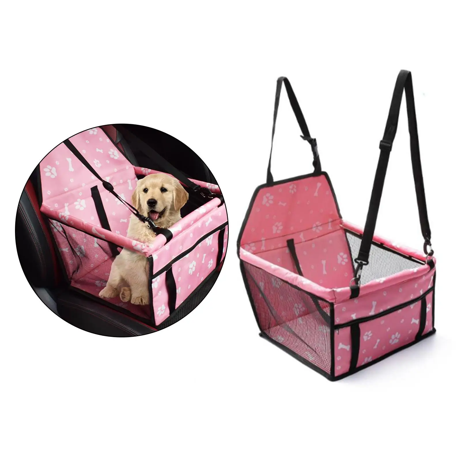  Seat, Waterproof Dog Seat Covers, Dog Basket for Back Seat Front Seat Dog Seat Cover, for Dogs or Cats