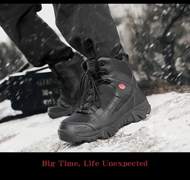 Men Tactical Boots Army Boots Mens Military Desert Waterproof Work Safety Shoes Climbing Hiking Shoes Ankle Men Outdoor Boots