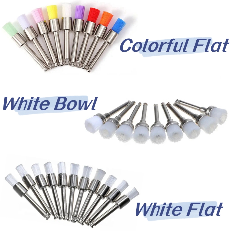 Best of 100Pcs / Box Dental Prophy Brush Tooth Polishing Brushes Latch Screw Type Nylon Bristle Brush For Stain Removal And Polishing Reviews & Tips