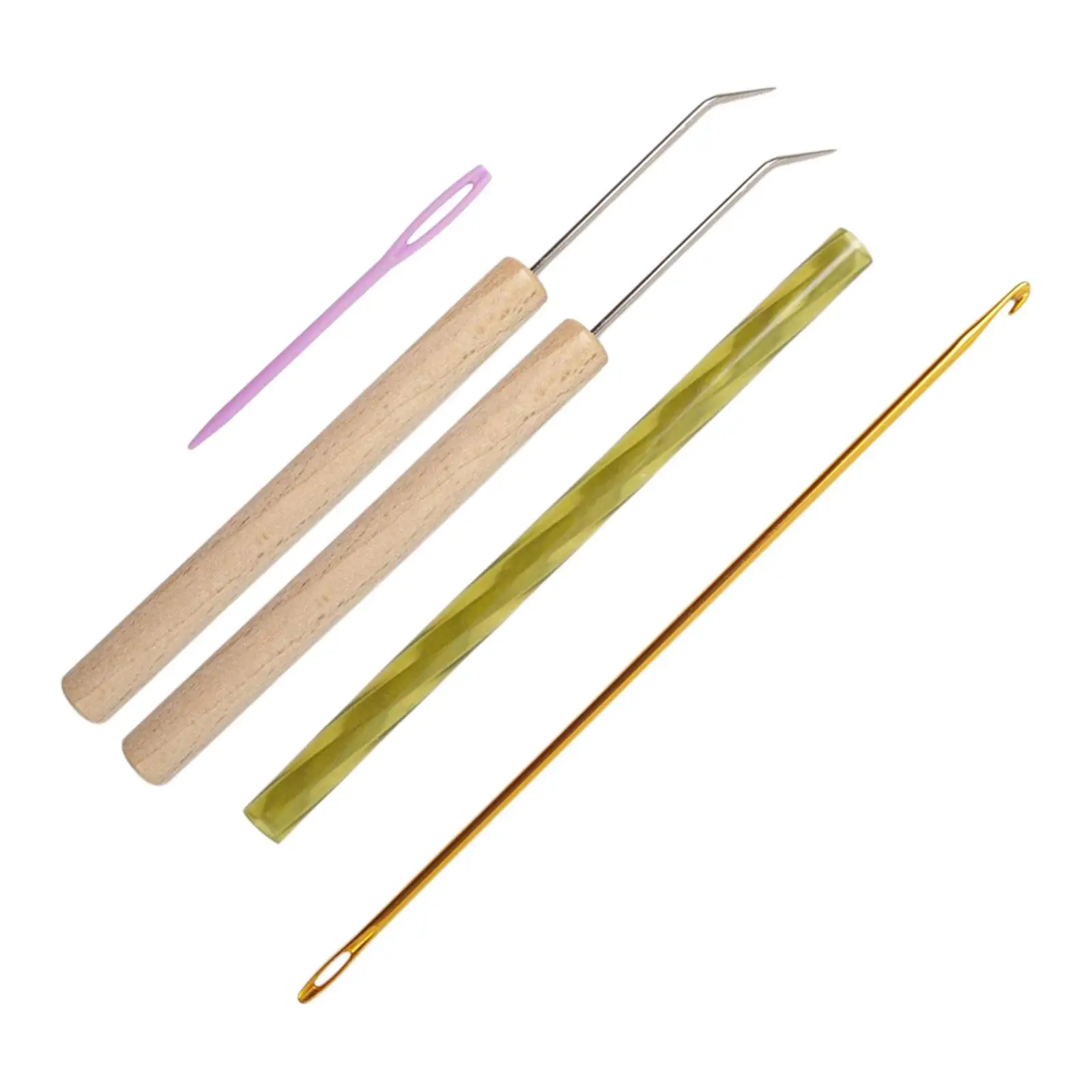 5 Pieces Round Knitting Loom Hook Set for Beginners Loom Pick Tool & Pin Knitting Device for Scarf Maker Clothes Pants Knit