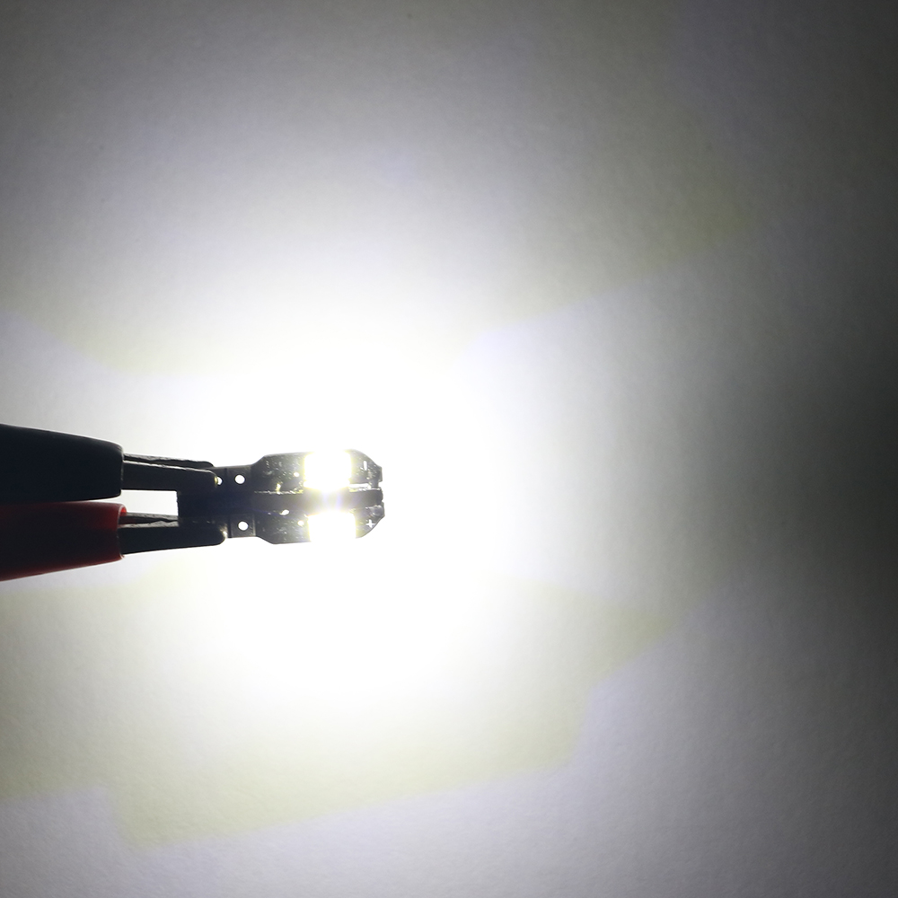 10x W5W T10 LED CANBUS No Error 5W5 12V 5W 600Lm Super Bright Car Interior Side Light 194 3030 SMD Auto Bulb White Amber Red