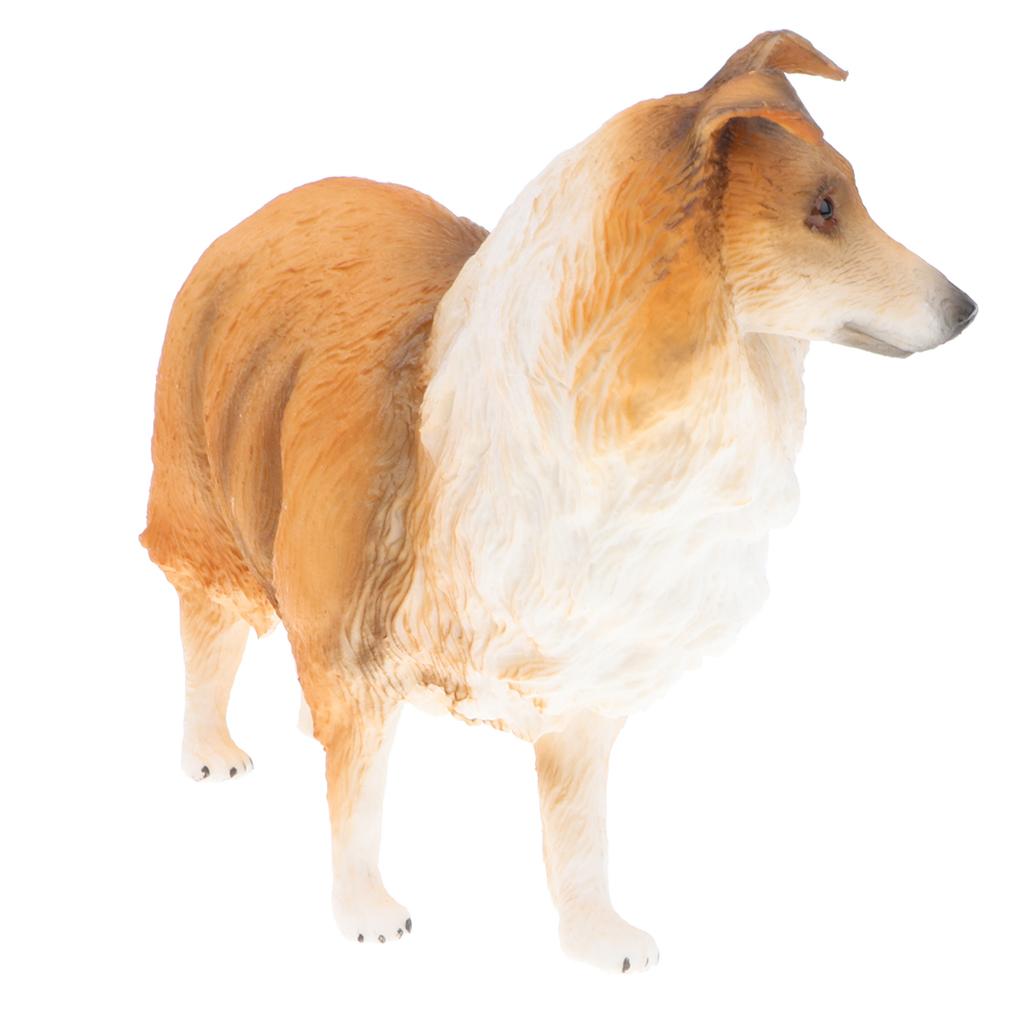 Animal Model Figurines  Gift Home Decor Collie   Dog