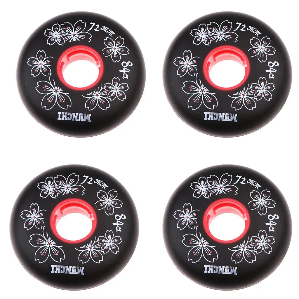 Pcs Inline Roller Hockey Fitness Skate Replacement Wheel 84A 72/7680mm for Hockey Skating Board Accessories