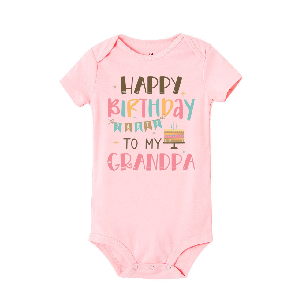 Alles Gute zum Geburtstag zum besten Opa und Oma Baby-Body, Großeltern, Geburtstagsfeier, Baby-Outfit, Kleinkind-Overall, beste Geschenke – Detail 3