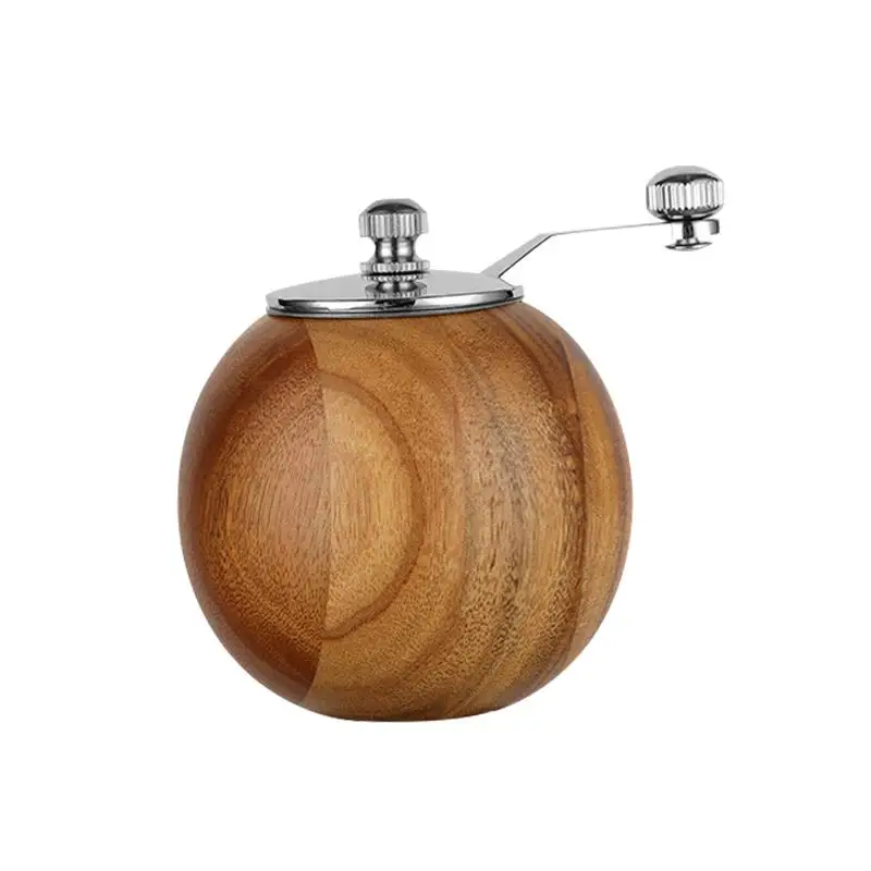 Hand Crank Spice Grinder Accs Multifunction Mill Pepper Seasoning Spice Tools Wooden Manual Spice Crusher for Household Kitchen
