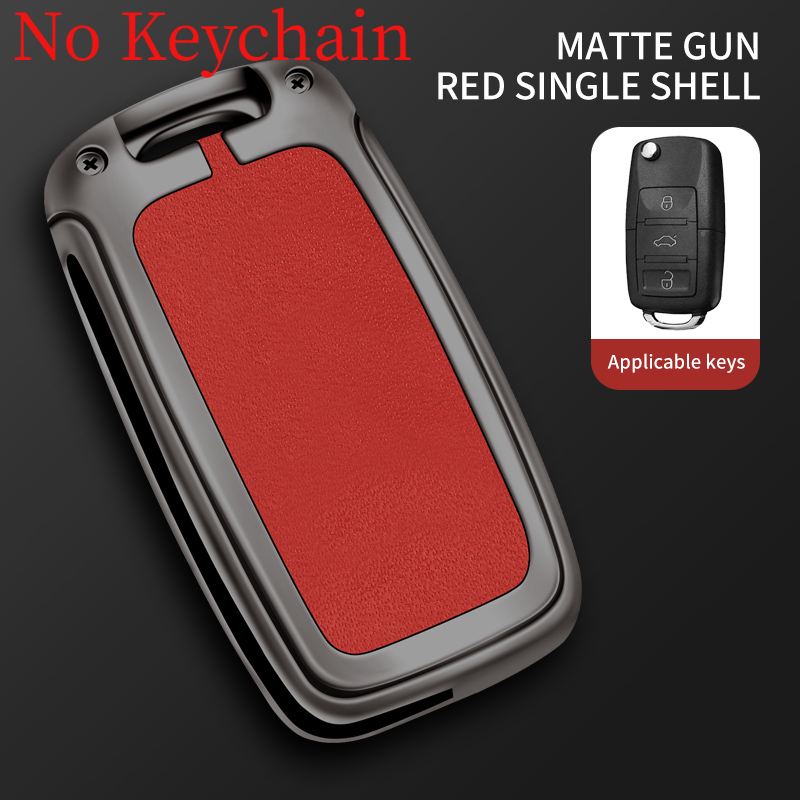 Custodia per chiave auto in metallo pelle Shell per VW Volkswagen Polo Golf 4 5 6 Passat Tiguan Jetta per Skoda Octavia Seat Leon Altea - Seab5d54e7e1d4ed48fe76d0fe4b87b99Y