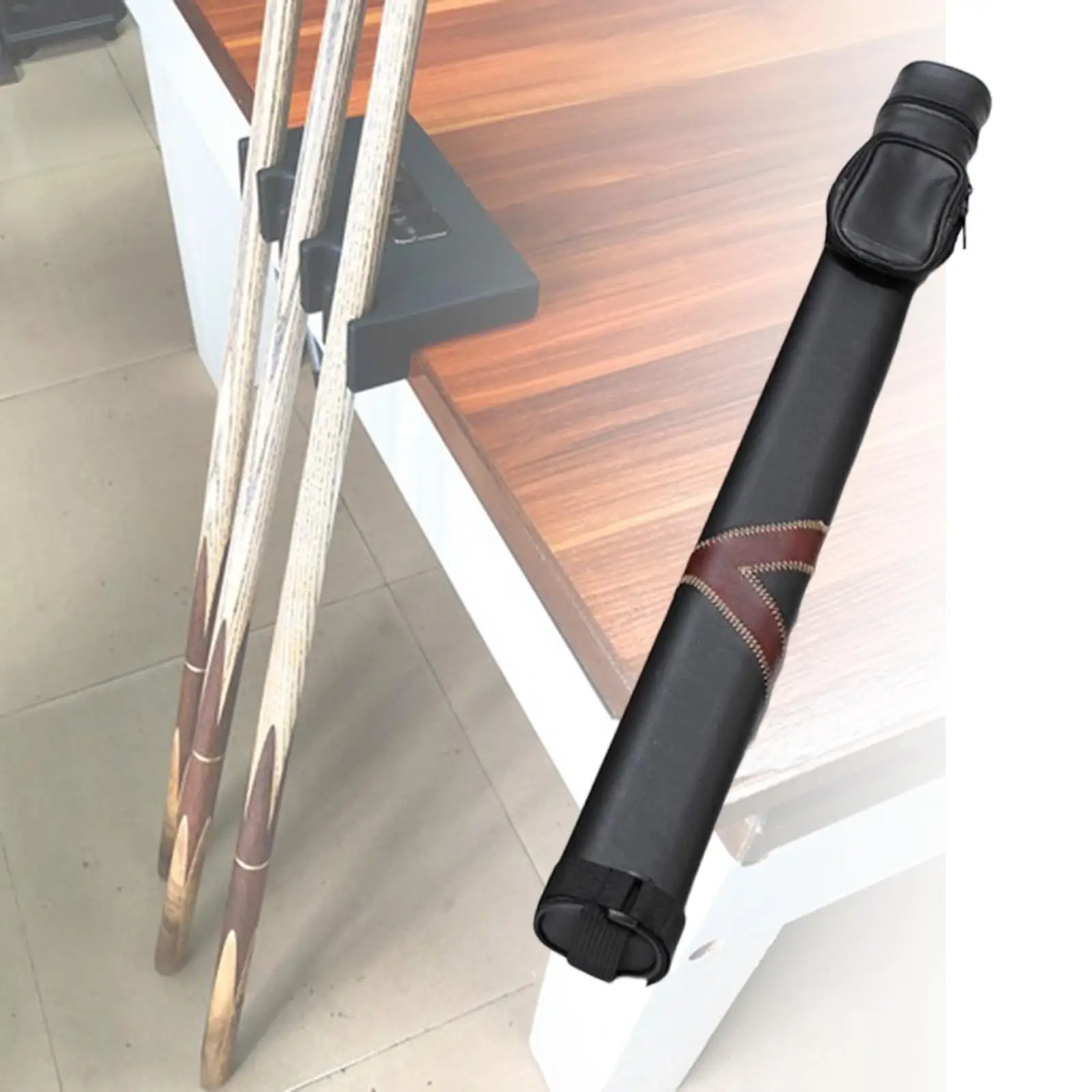 Snooker Pole Storage Protector Holder Pool Rod Carrying Case Bag