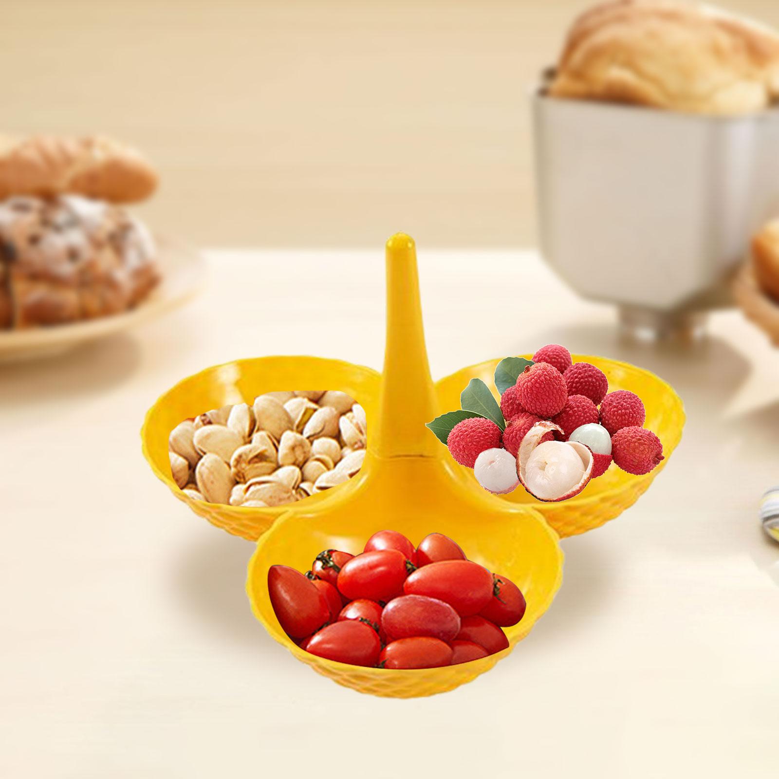Fruit Plate Superimposed Decor Display Multi-Layer Tea Snack Tray Cake Stand for Home
