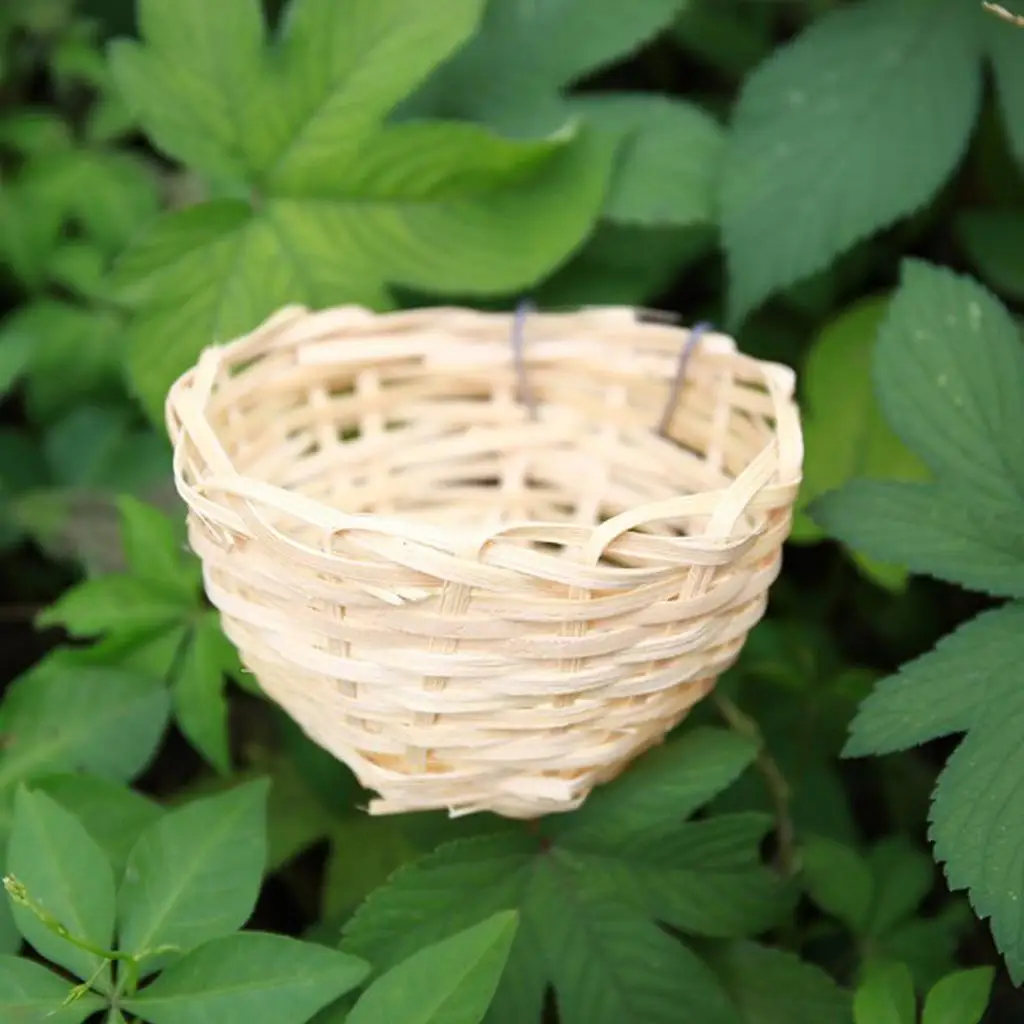 Bamboo  Nest Crafts Handmade   Nest for Garden  Party Wedding Decor No Eggs