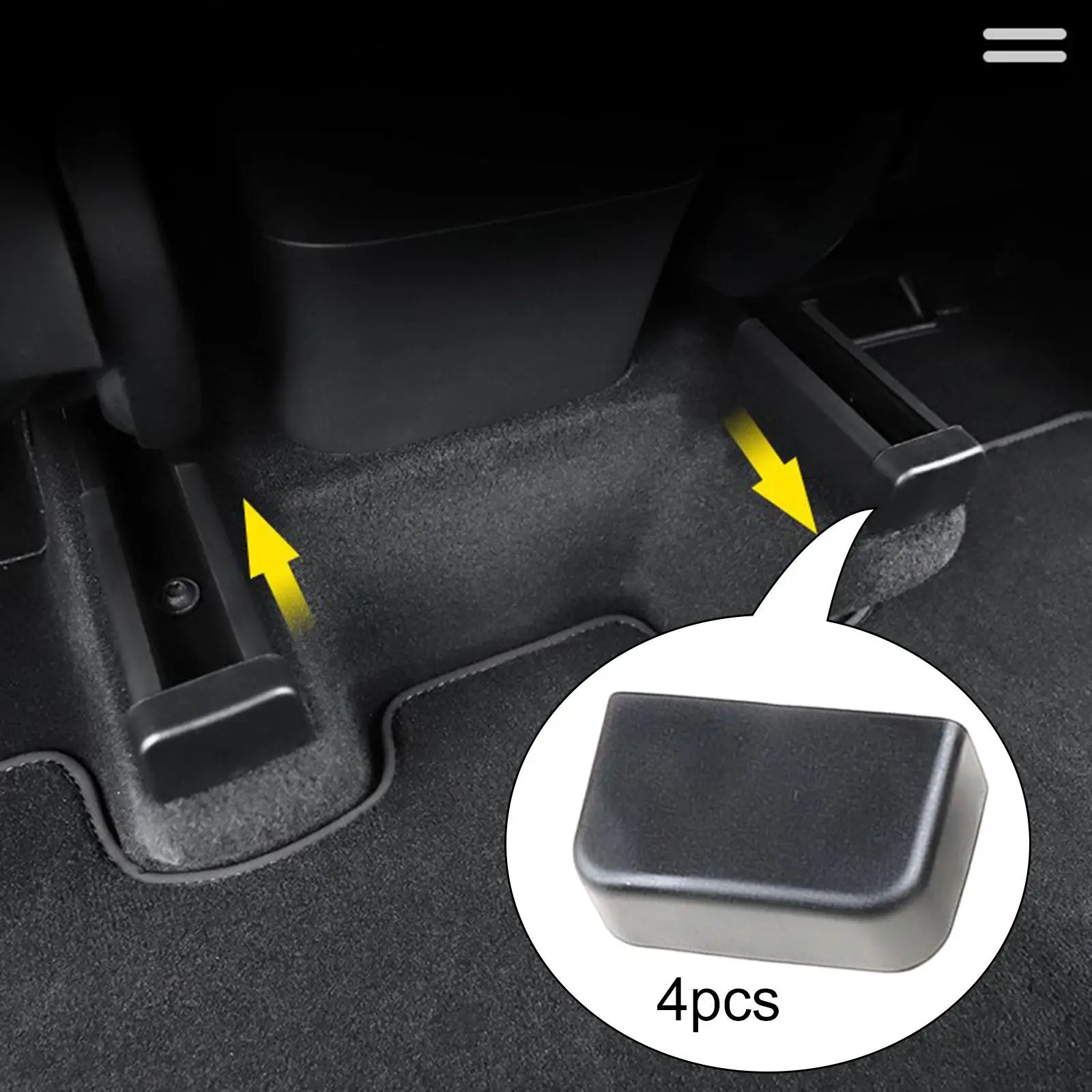 Auto Slide Rails Anti-Kick Plugs Accessories for Tesla Model 3/Y Functional