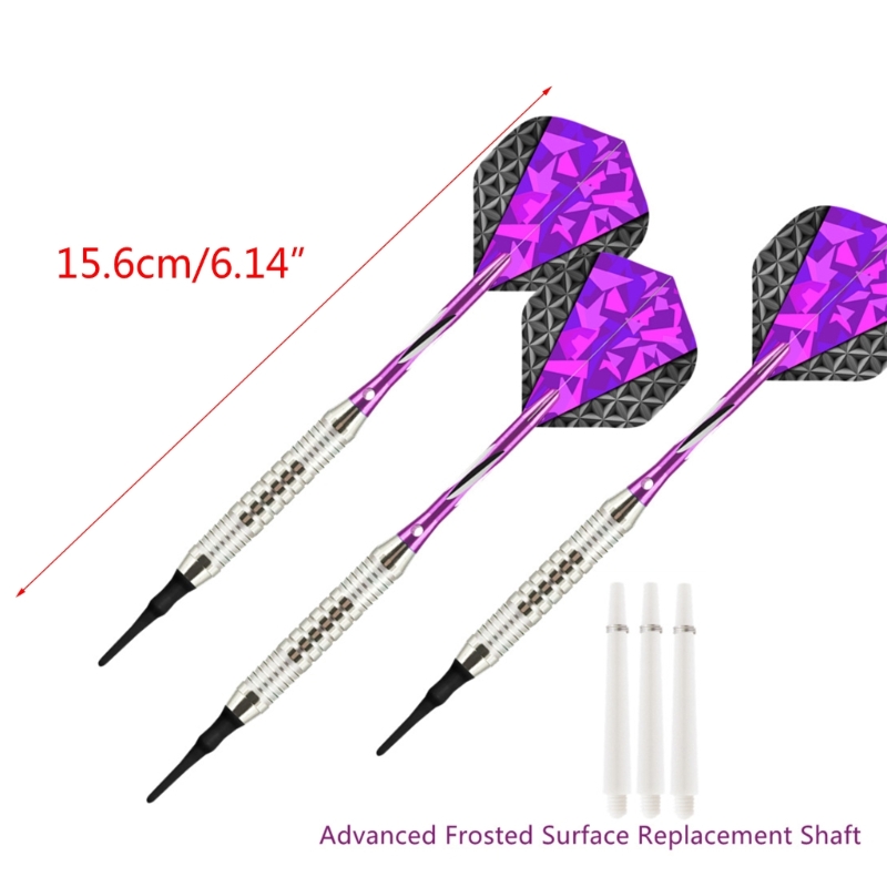 Title 6, 3Pcs/pack 18g Soft Tip Darts Sets PET Flight, A...