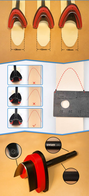 Set 3 Punzoni Per Cuoio Con Spaziatura 5mm - Per Cinture, Borse E Lavorazione Pelle - Foto 5