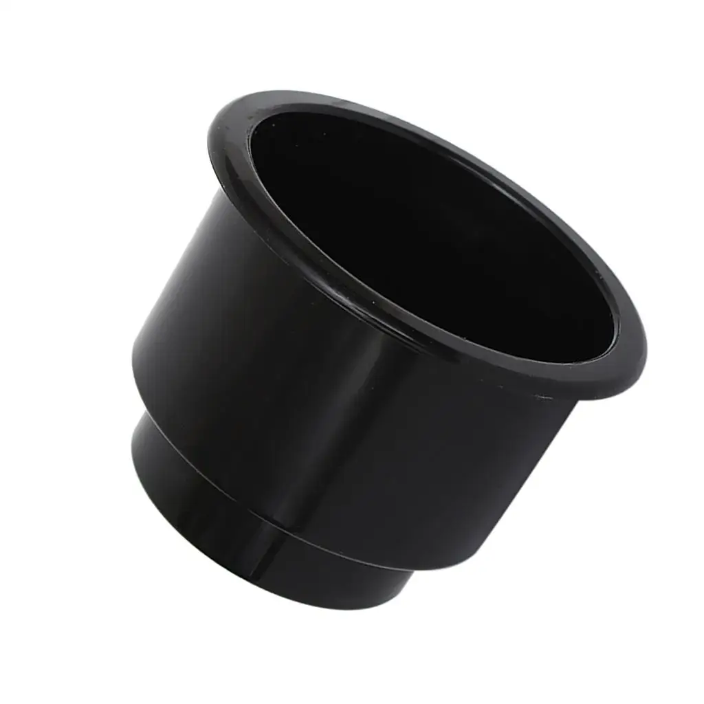 4x Black Center Hole Recessed Cup Drink Holder for Marine Boat Car RV