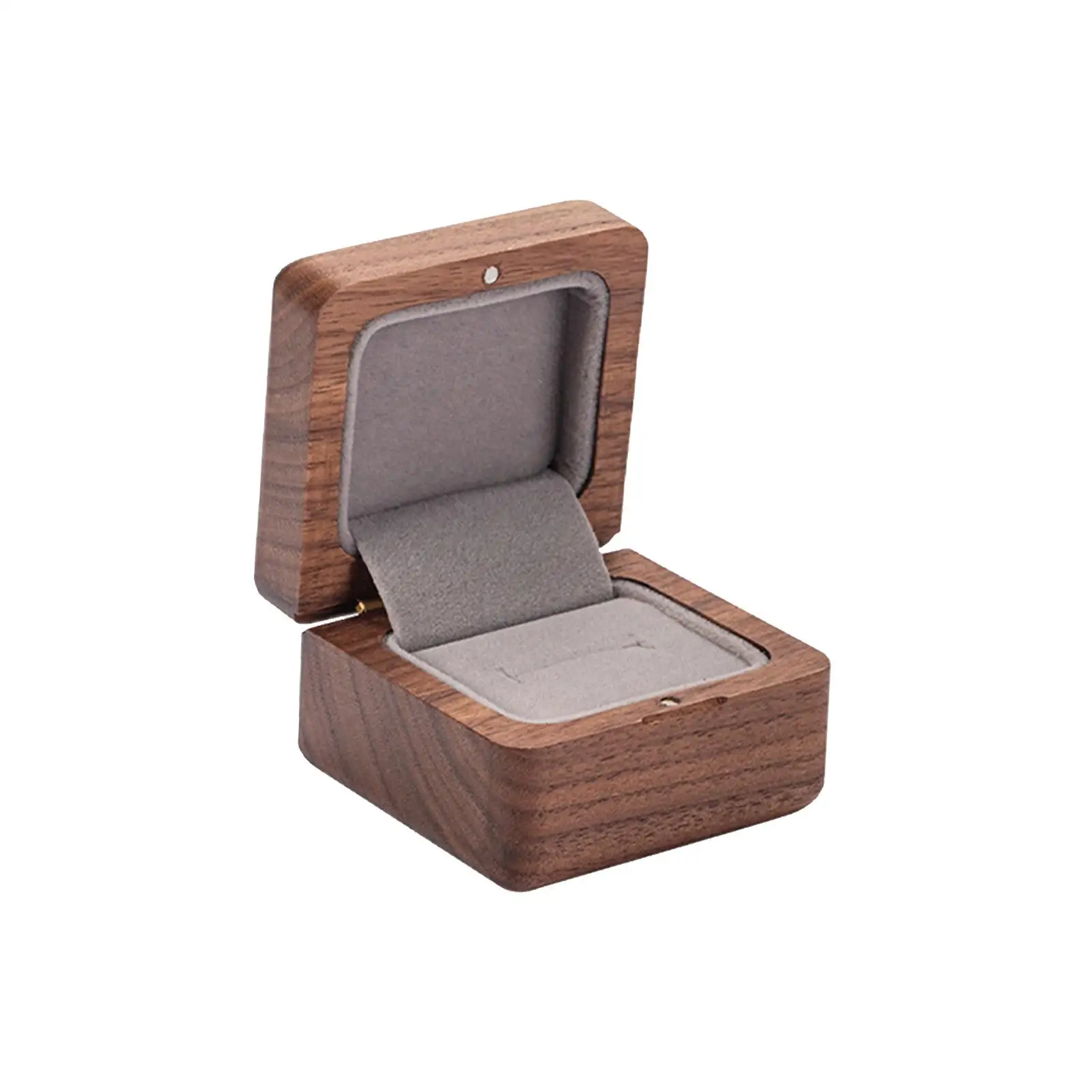 Wooden Ring Box Personalized Handmade Wooden Ring Case Ring Holder Box for Wedding Anniversary Ceremony Engagement Birthday Gift