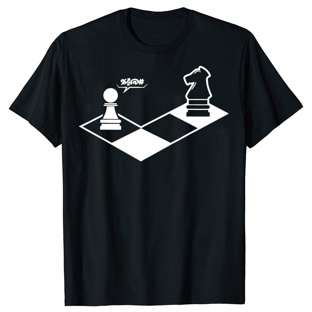 Lustige Retro Schach Geschenk Schachspieler T Shirts Sommer Stil Grafik Baumwolle Streetwear Kurzarm Geburtstag Geschenke T-shirt Männer – Detail 2