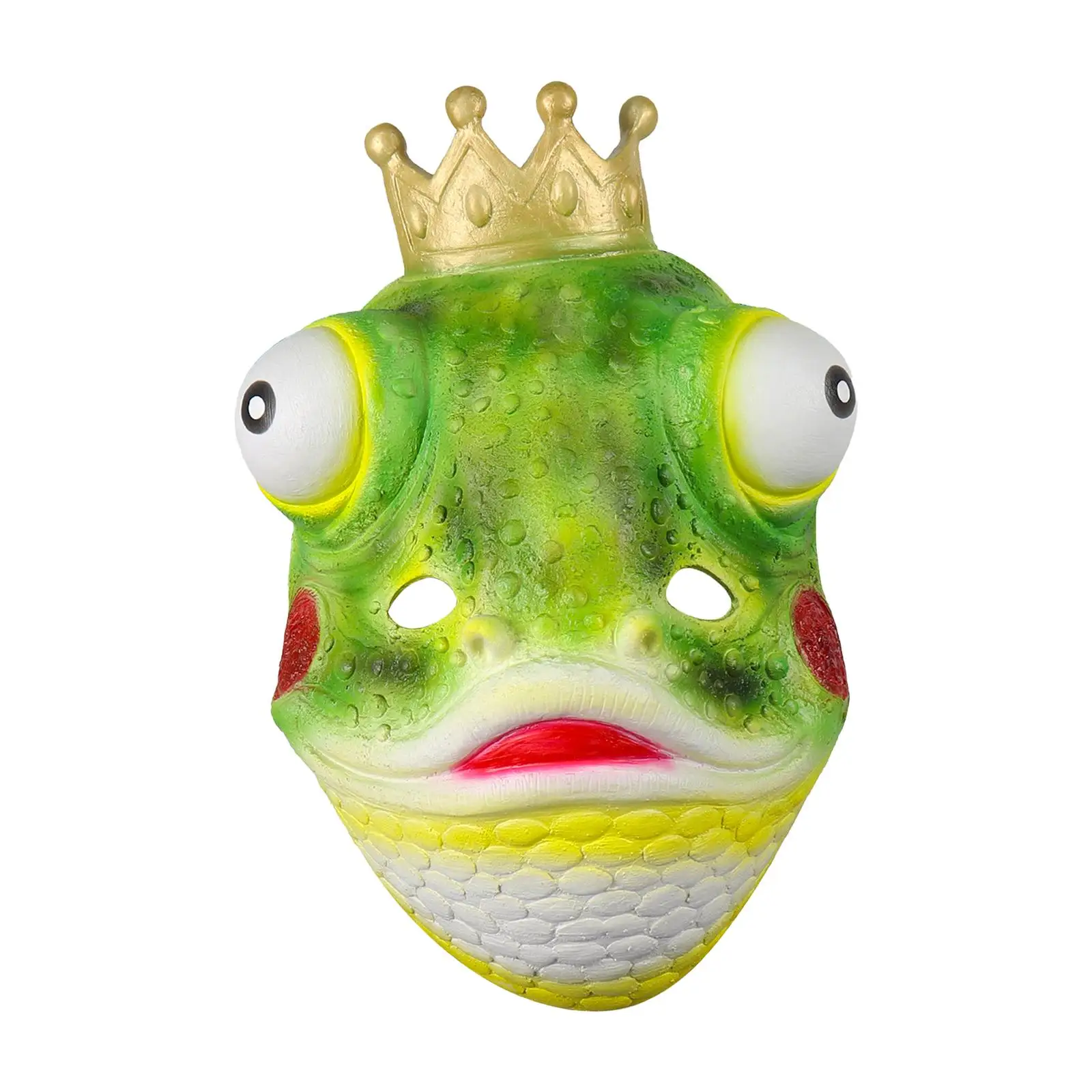 Frog  Mask Role Play Costume Props Face Cover Novelty Full Face Mask Frog Mask for Prom Festival Birthday Party Night Club