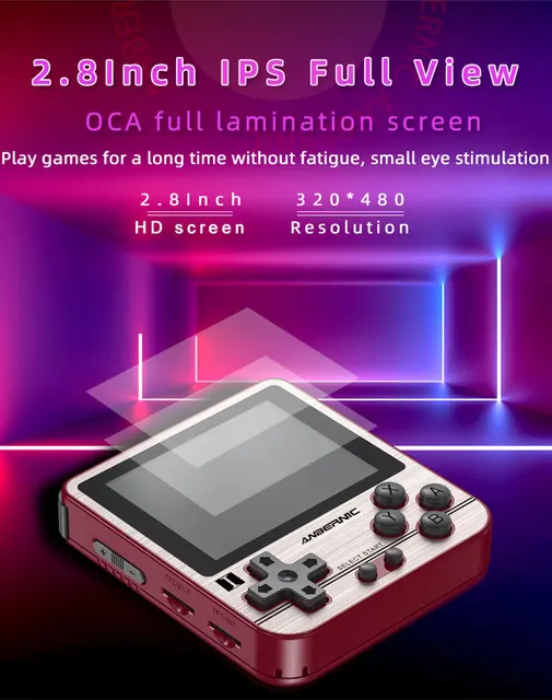 ANBERNIC RG280V Handheld Retro Game Console 2.8Inch IPS Screen 