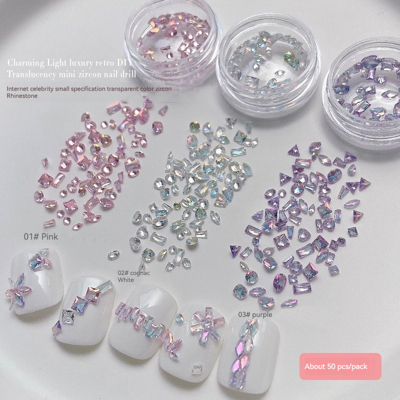 Best of Coated Bare Mixed Sharp Bottom Zircon Sparkling Crystal Mini Art Rhinestones Collection 50Pcs Nail DiamondDecorative Accessories Reviews & Tips