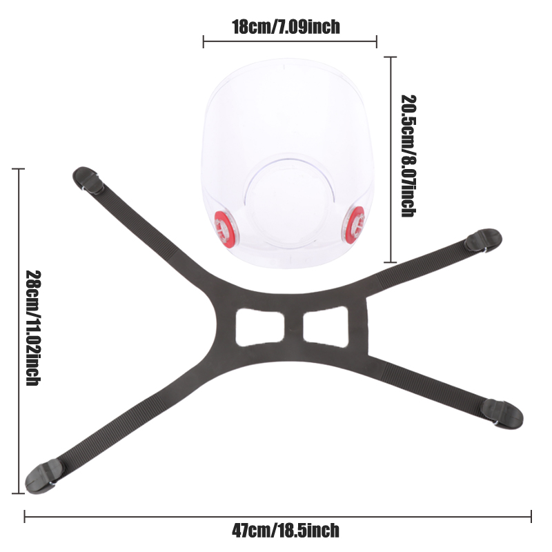 Title 14, Original Screen/Headband For 6800 Gas/Dust Mask...