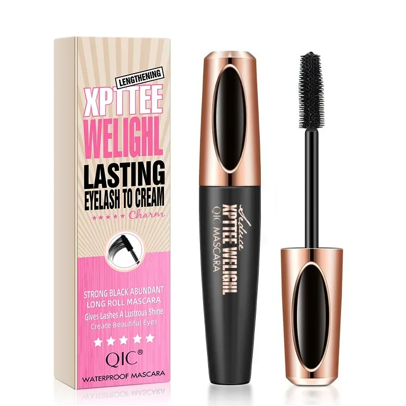 Best of QIC Eyelash Mascara XPTTEE WELIGHL Lasting Mascara & Eyeliner Waterproof Thick Long Curly Silicone Eyelash Brush 4D Mascara Reviews & Tips