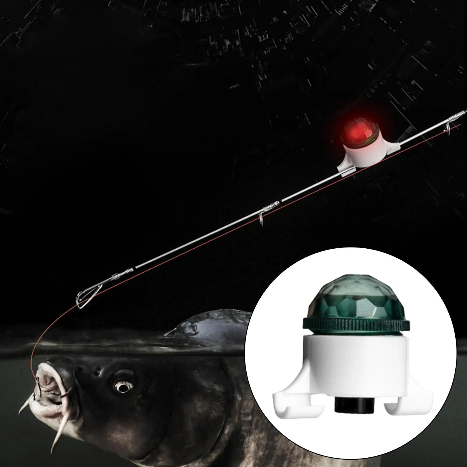 Alert LED Fishing Alarm Rod Tip Carp Night Fishing Light Auto Recognition Bite Fishing Accessories