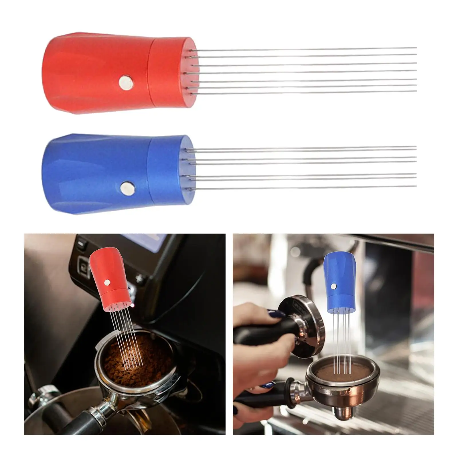 Professional Coffee Tamper Hand Tamper Distributor Stirring Tamper Manual Coffee Stirrer for Western Restaurant Family Home