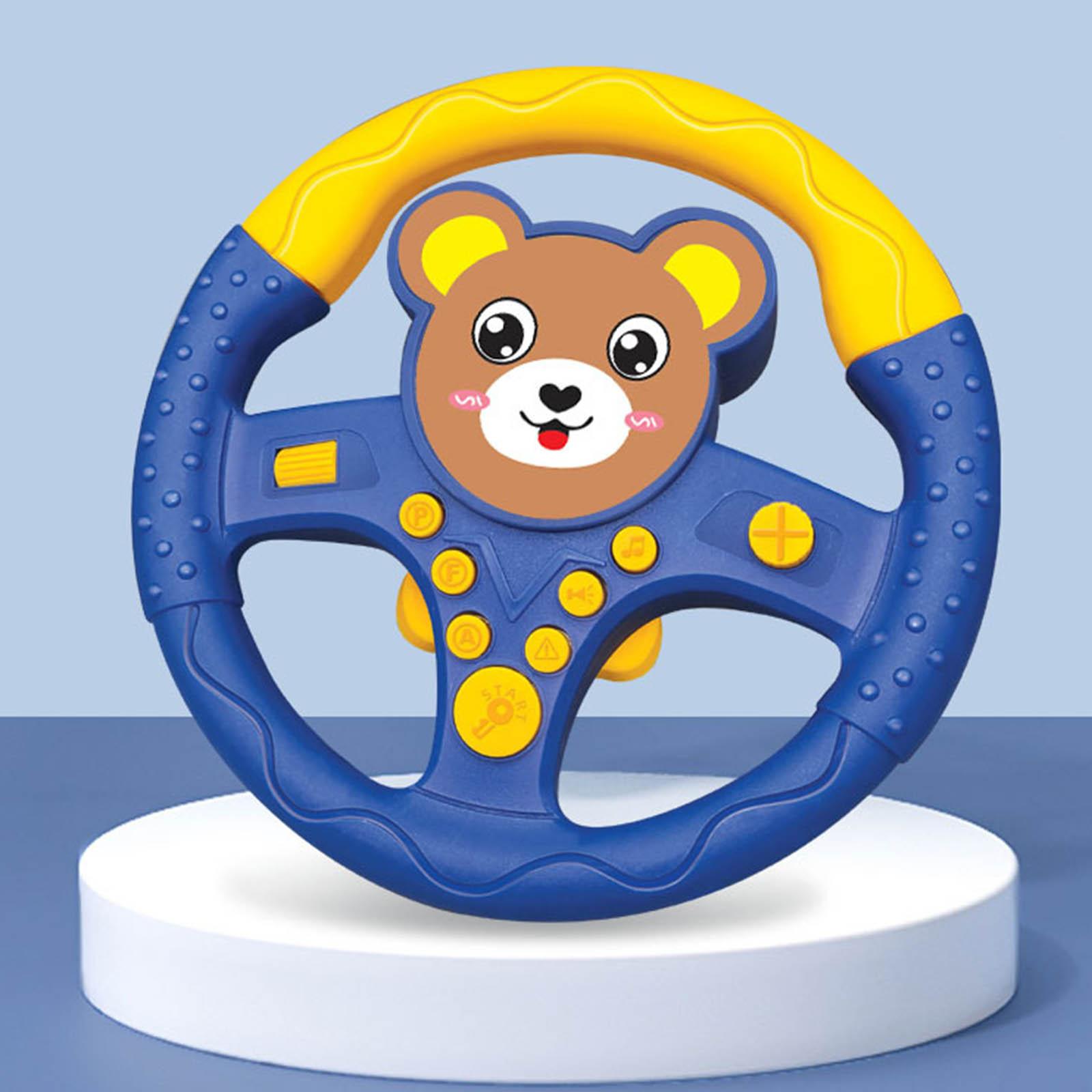 Eletric Cars Simulation Driving Steering Wheel with Sound and  Learning  Fun Activity Steering Wheel Toy for Children