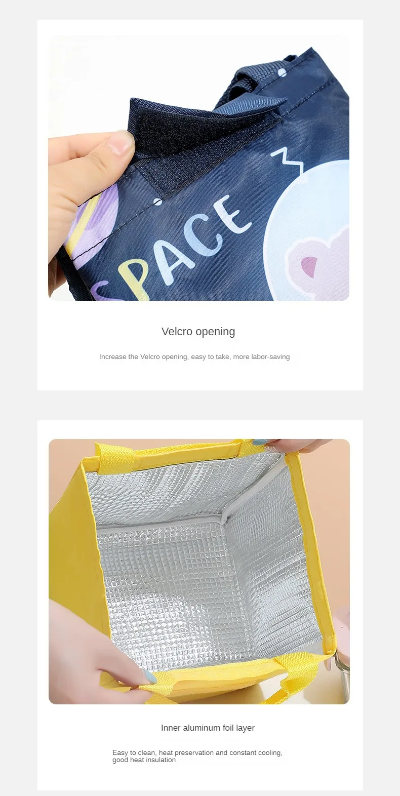 Kids Lunch Bag for School – Portable Cartoon Insulated Thermal Tote, Reusable Bento Pou... - SKU KLB01902 - UGI Packaging