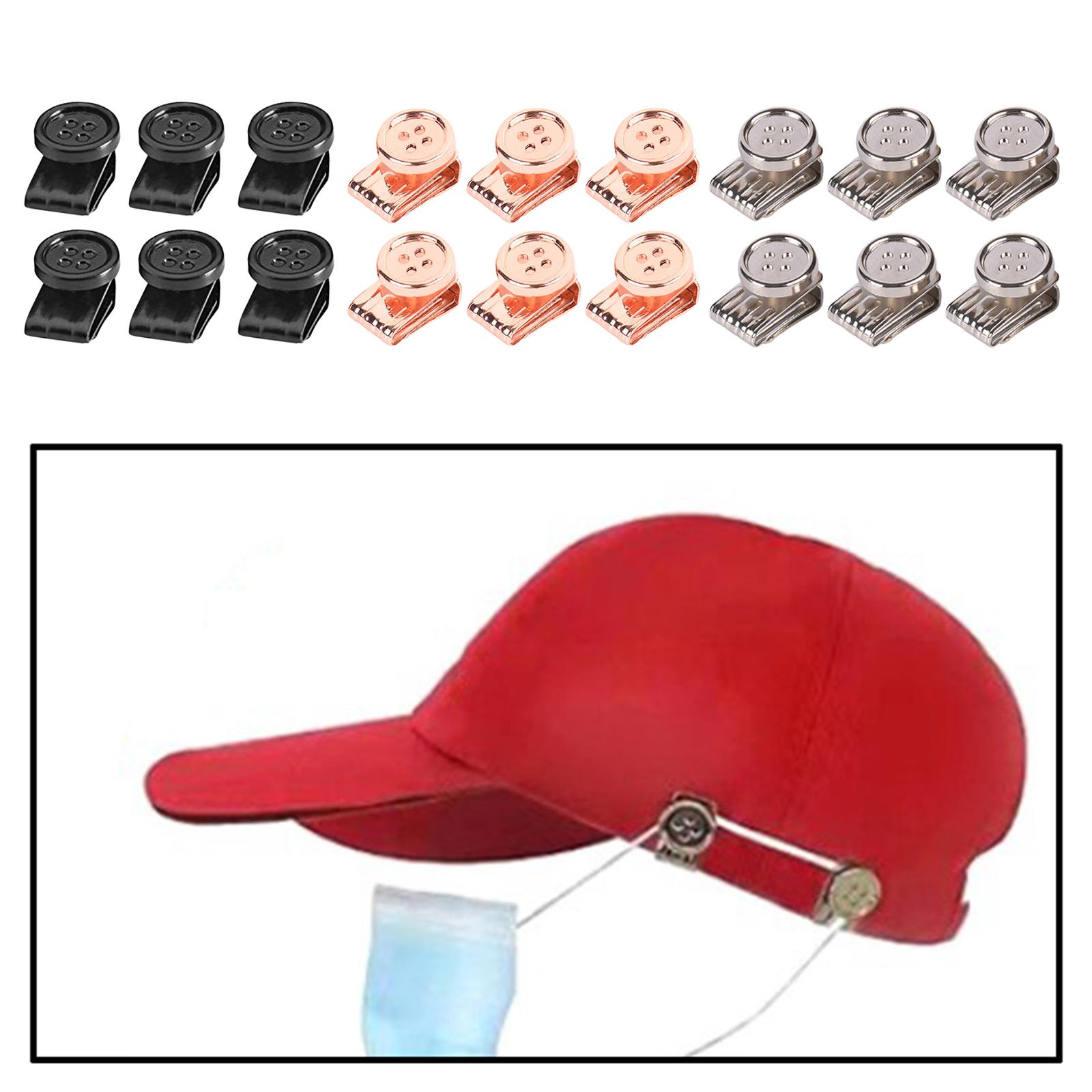 6x Removable Buttons for, Stylish Cover Button Extender, for Hat Mouth Covering Accessories