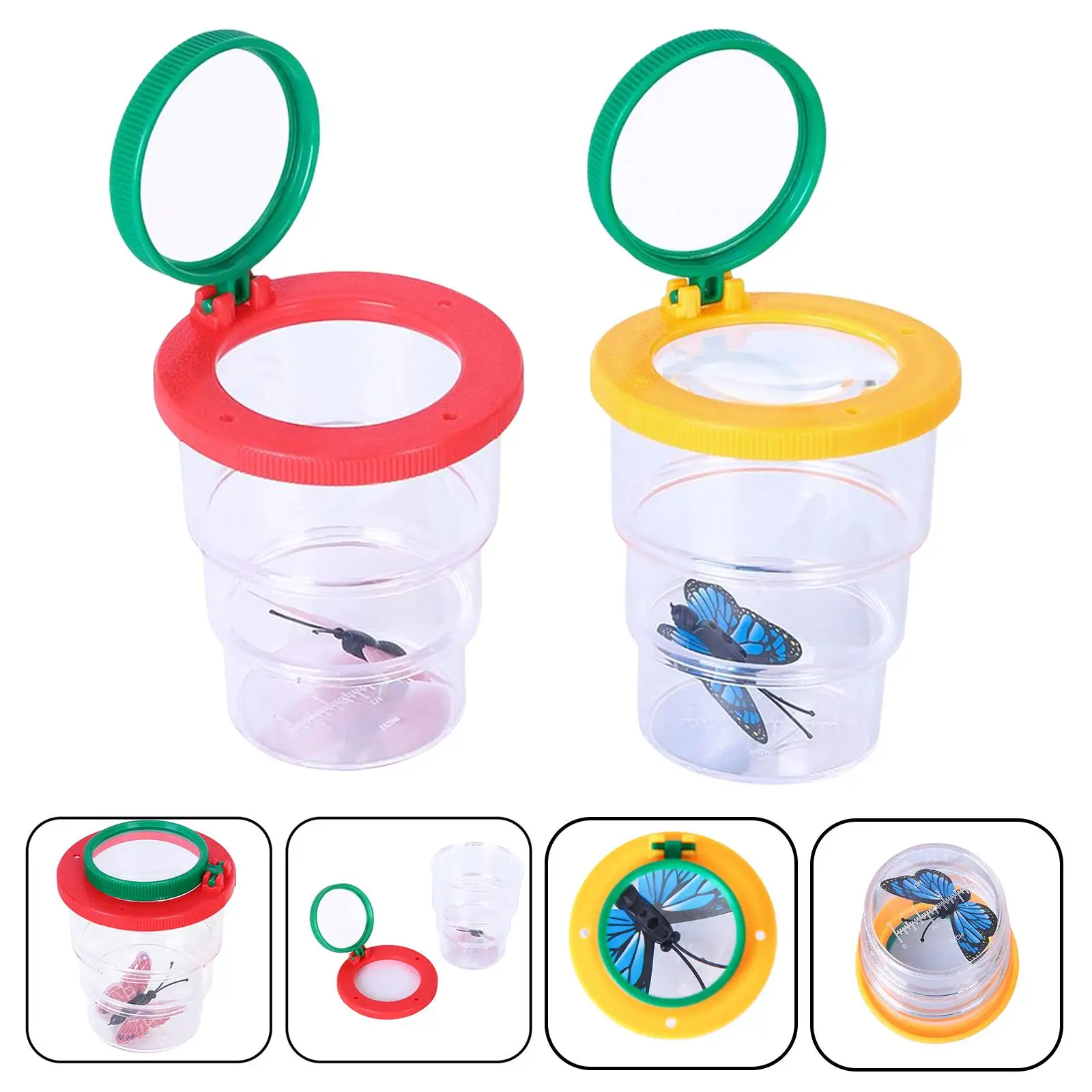 Portable Insect Magnifier Adventure Sports Game Kids Educational Toy Development Toy Insect Viewer for Kids Holiday Gifts