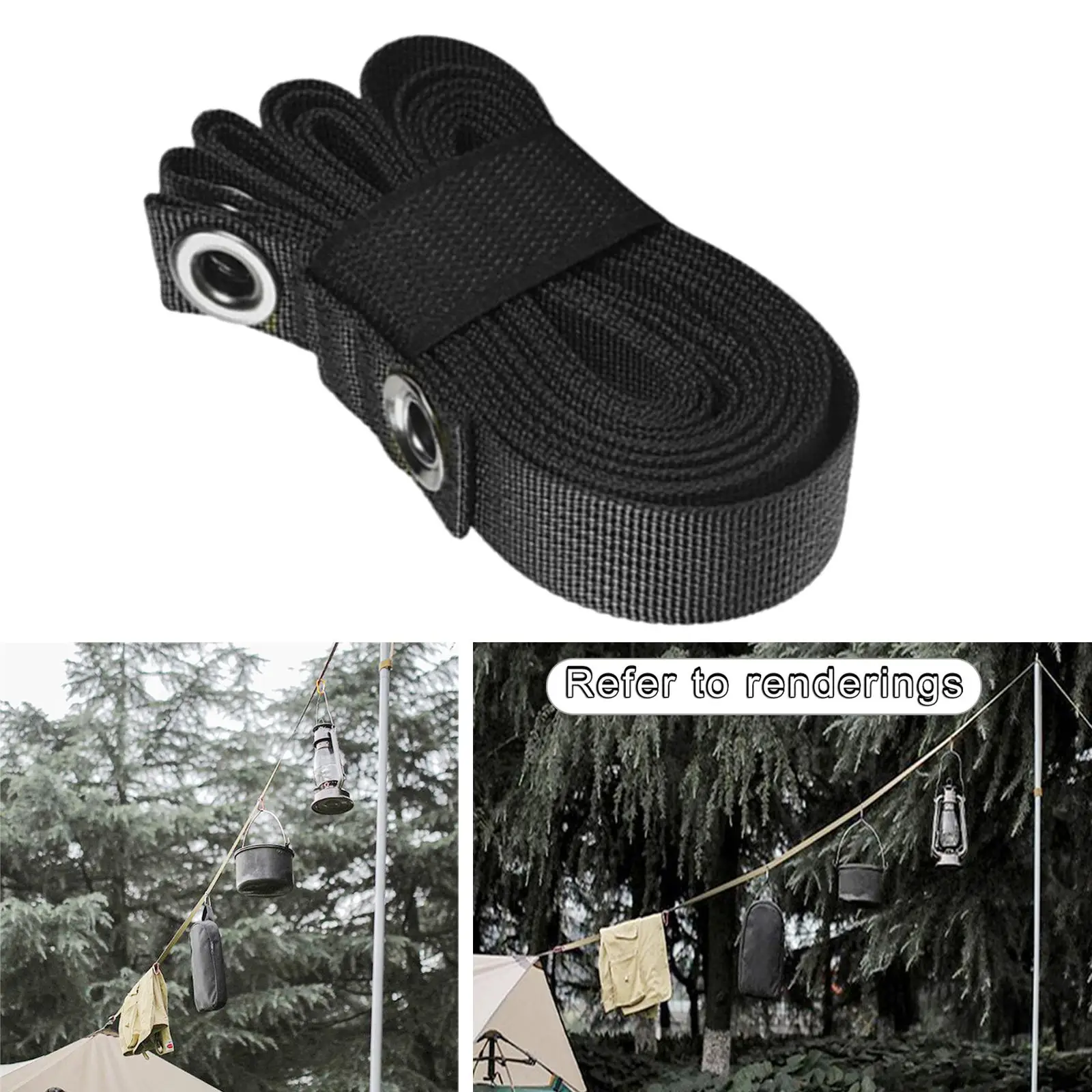 Camping Storage Rope Camping Accessories, Tent Lanyard Travel Hanger Hanging Strap for Outdoor Gear