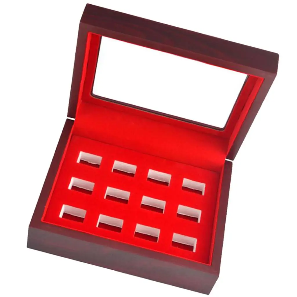 Luxury Red Wooden  Holes Championship  Display 19..5x7cm