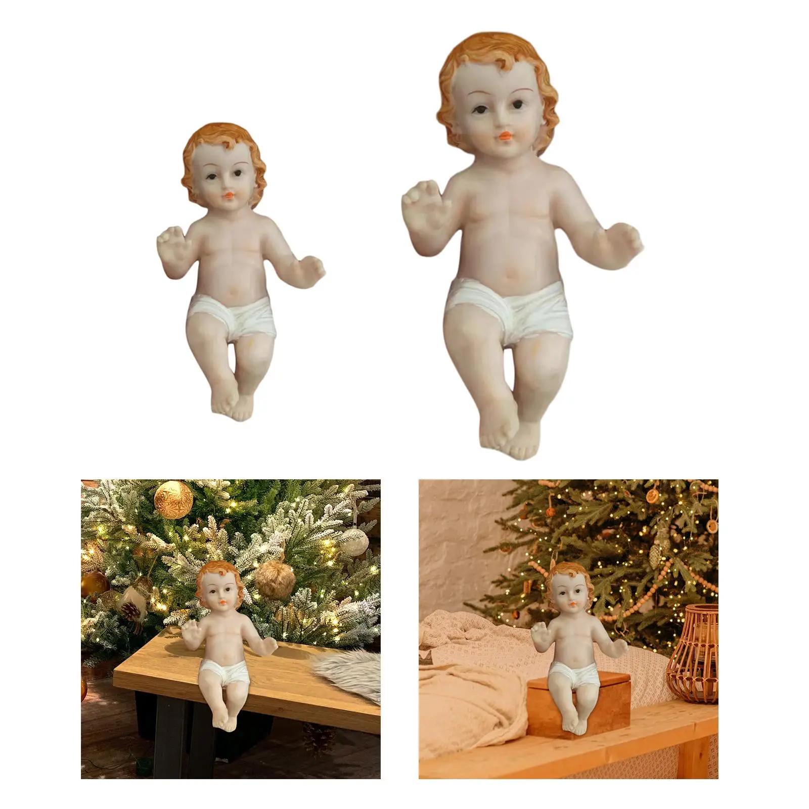 Infant Jesus Figurine Ornament Miniature for Office Decor Housewarming Gifts