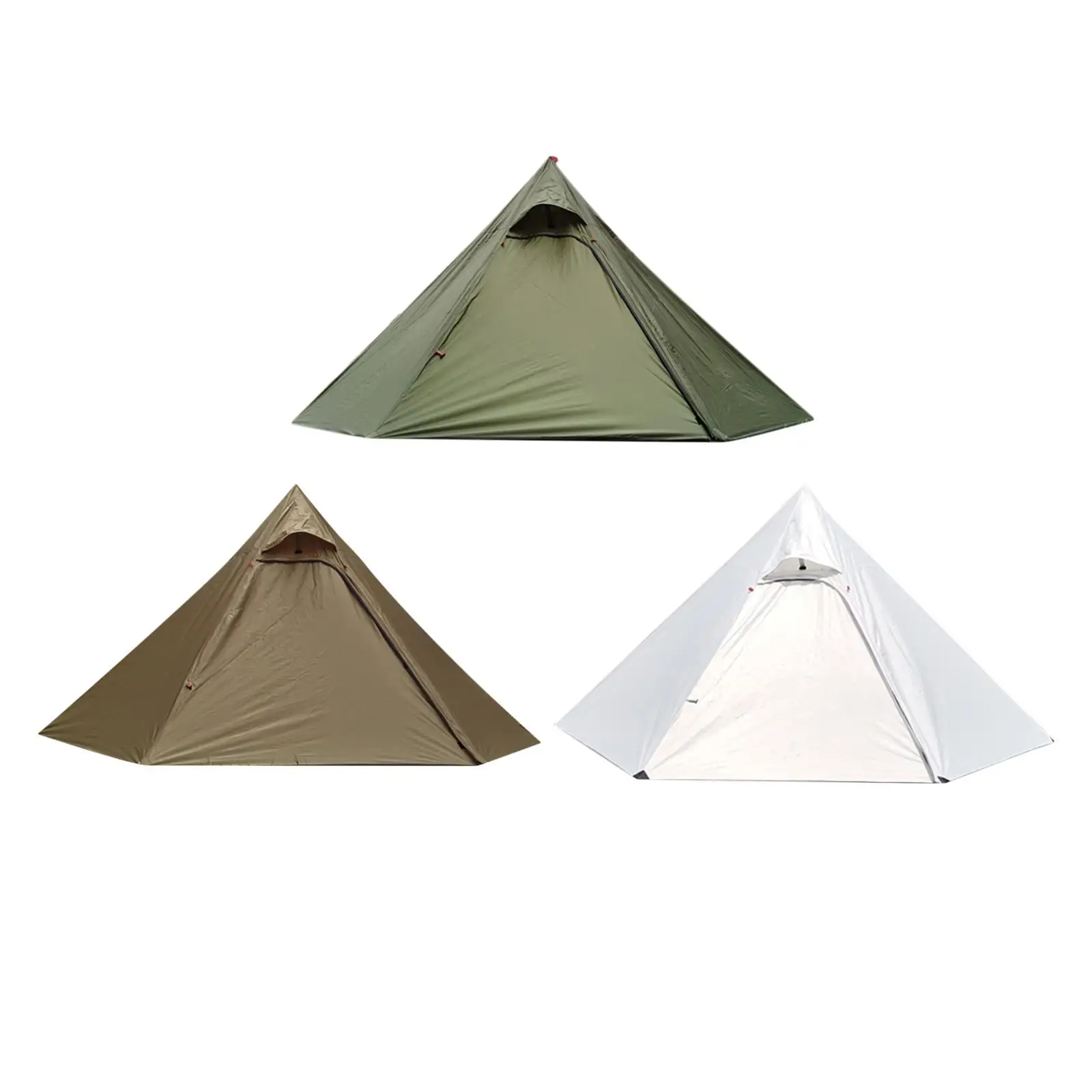 Pyramid Tent Waterproof Camping Teepee Ripstop 2-3 Person for Backpacking Hiking