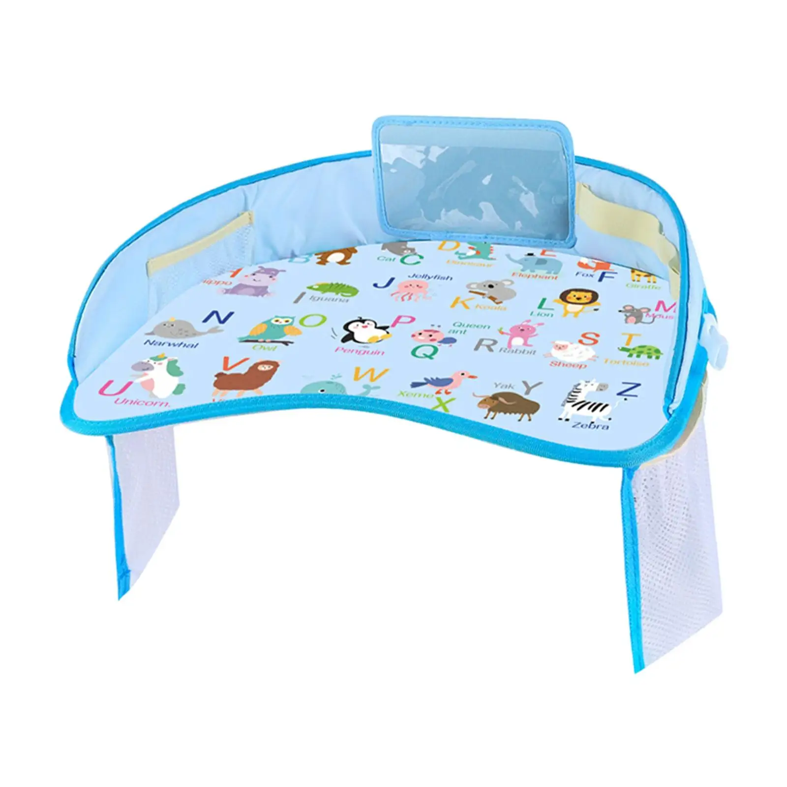 Toddler Lap Desk Organizer Car Seat Play Table Waterproof Kids Car Tray for Road Trip Stroller Airplane Baby Toddler