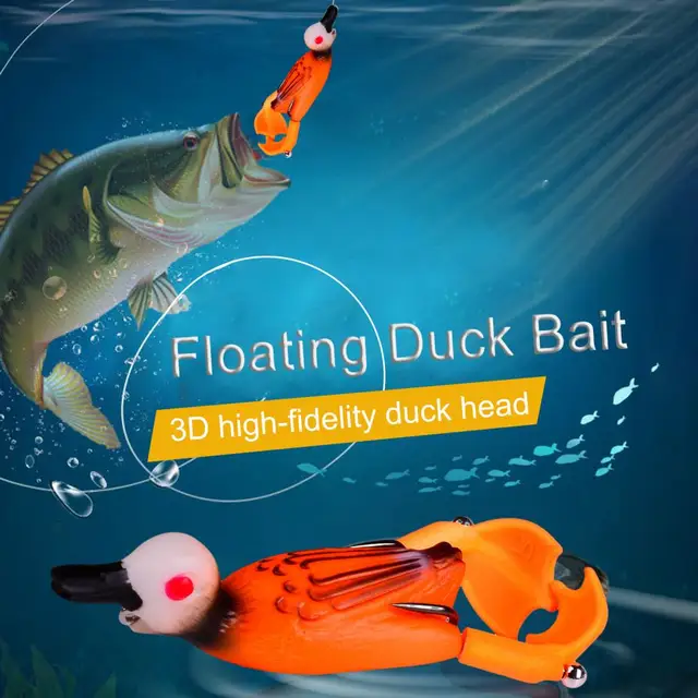 9CM/11.5g 3D Floating Duck Bait Tempting Bite for fishing Floating Bait  Bionic Lure Soft Bait Fake Lure Simulation Frog Lure - AliExpress