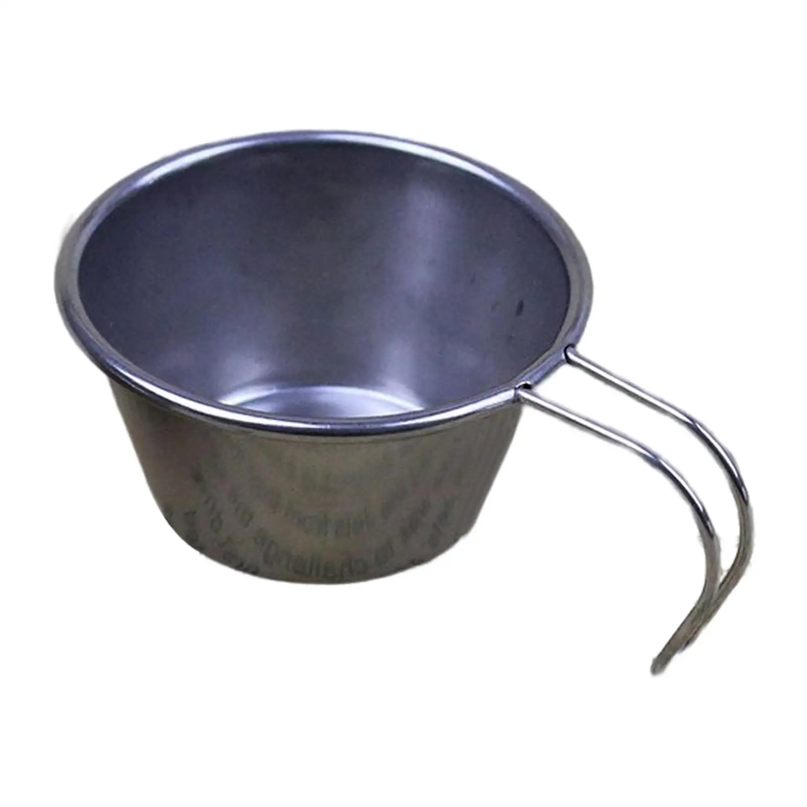 Stainless Steel Camping Cup 60ml with Handle Soup  Weight Sturdy