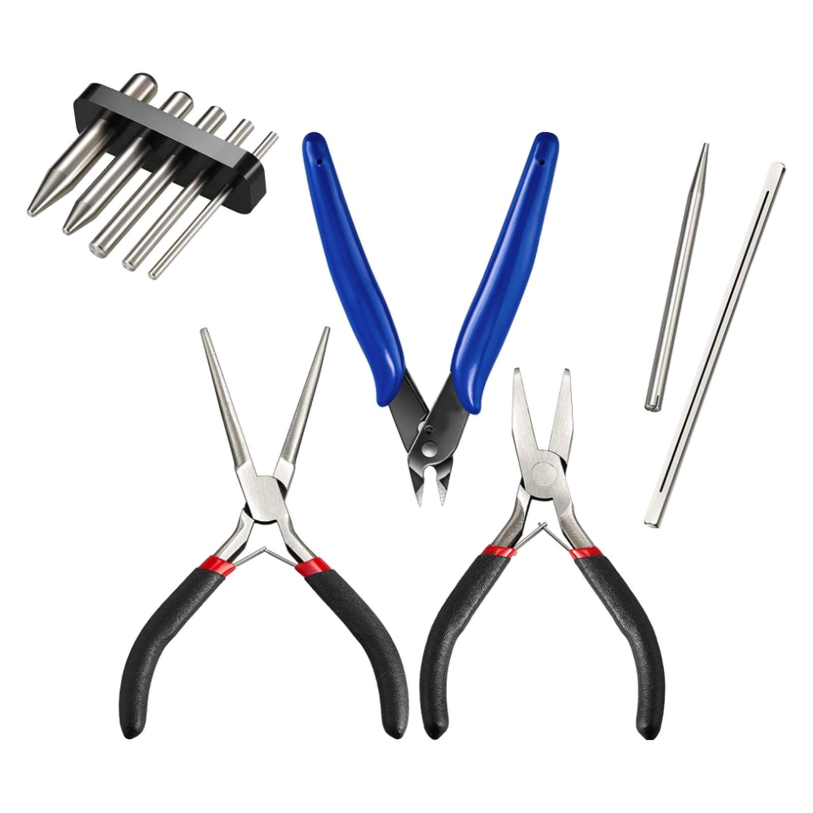 10Pcs Model Kits Tool Model Fixing Plier Nipper Tool Hand Tool for Jigsaw Jewelry DIY Laboratory Work Electronics