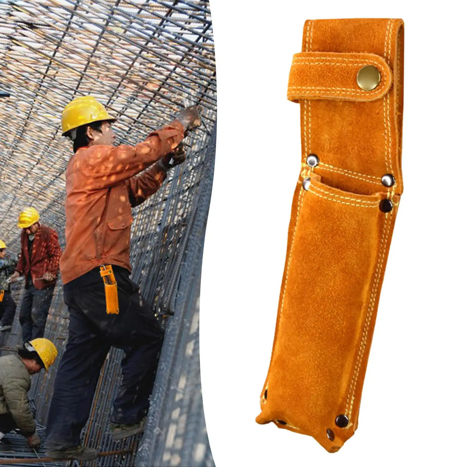 Tool Pouch Durable Wear-Resistant Prevent Puncture Tool Belt Pouch Electrician Tool Pouch for Climbing Travelling Contractor
