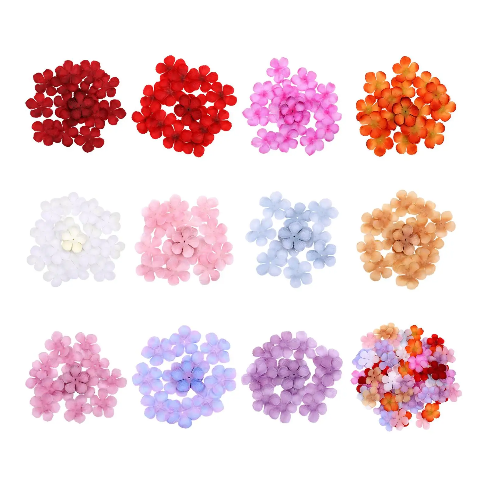 200Pcs Artificial Flowers Petals Fake Flower Petals for Centerpiece Bouquet