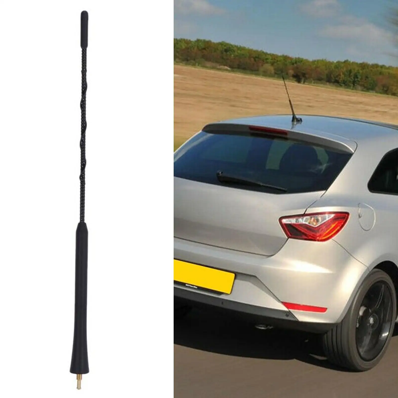 Universal Seat Short Rod Antenna Exterior Parts Accessories Stereo Radio Antennas Durable Mast Whip Antenna Fits for Leon 1M 1P