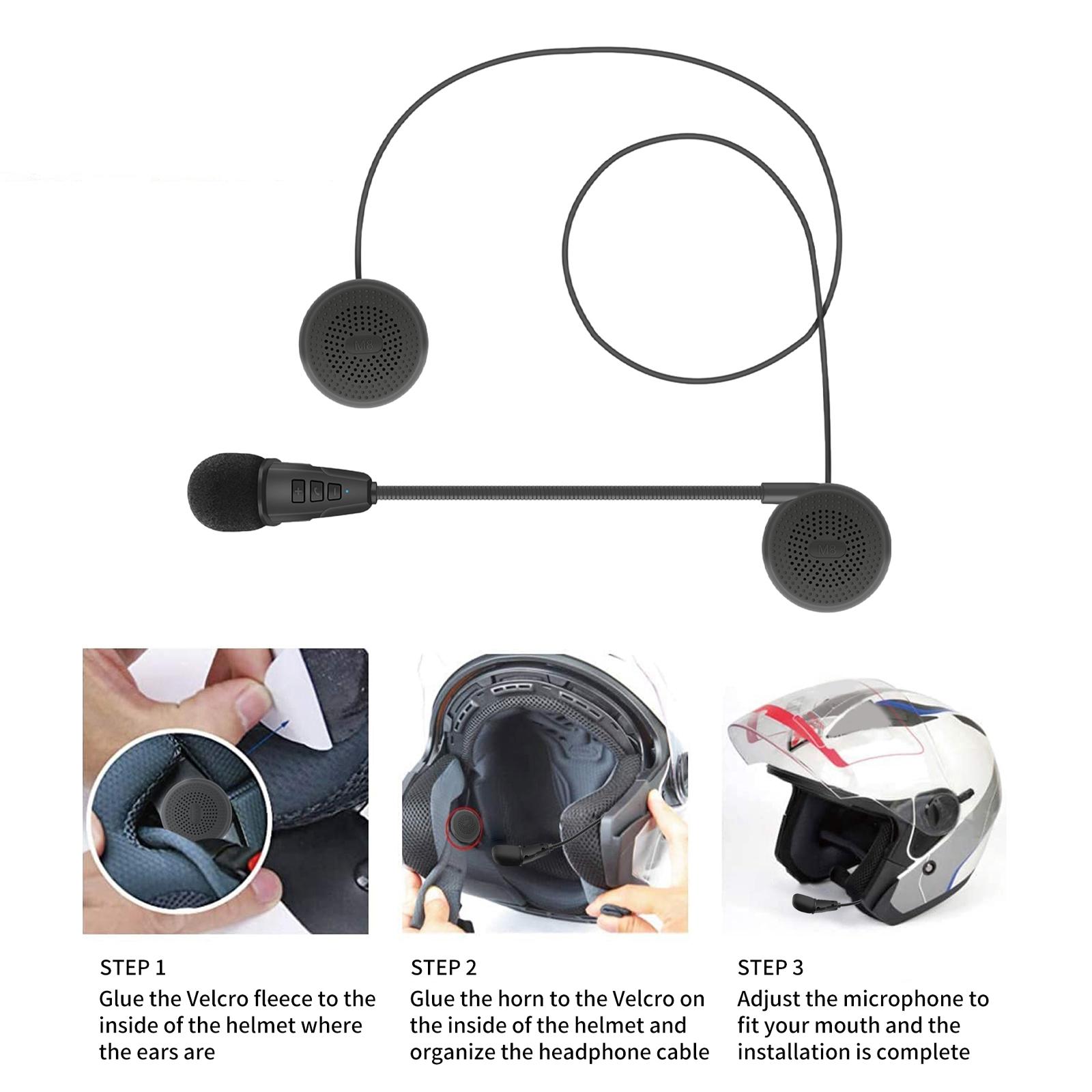 Motorcycle Helmet Headphone Auto Answer 