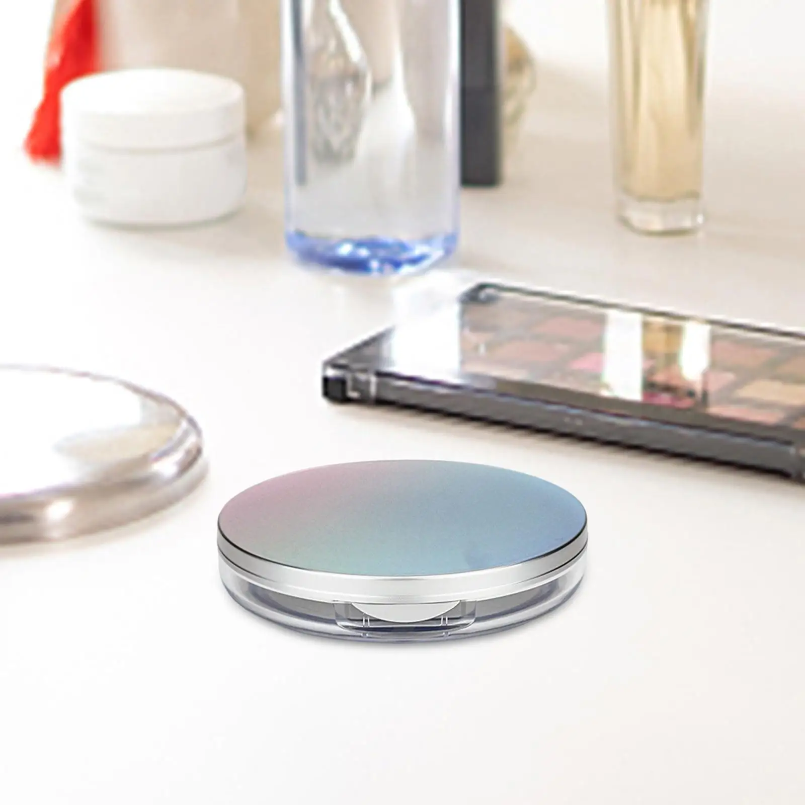  Box Empty 3G Loose  Compact Container  Case with  Puff and Mirror Dispenser Case DIY for Travel Home