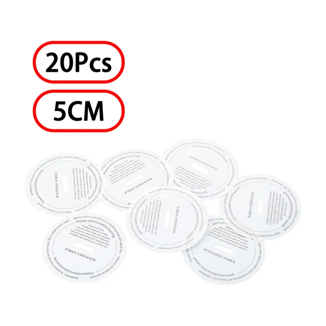 100 Pcs 2.75 Inch Candle Dust Protectors Paper Candle Lids Candle Drip  Protectors Candle Vigil Supplies