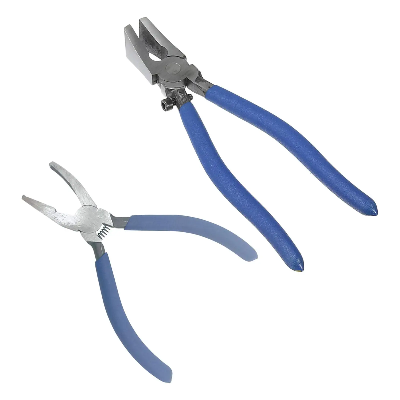 Carbon Steel Key Fob Plier, Breaking Trimming Tool flat Glass Running Pliers with Curved Jaws, for Mosaics Hardware Install