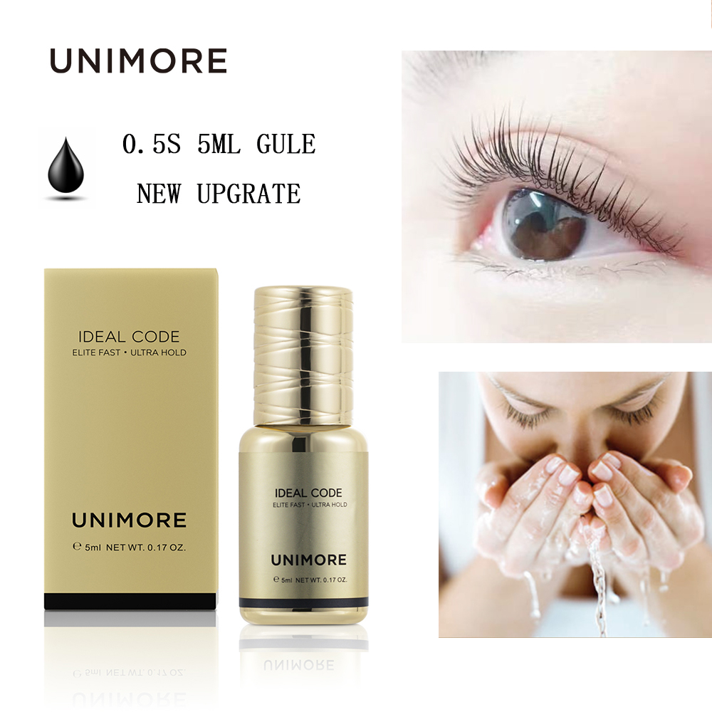 Best of Unimore 5ml Lash Extension Glue Professional Eyelash Adhesive 0.5S Fast Dry Eyelash Gule Waterproof Supplies Eyelash Extensions Reviews & Tips