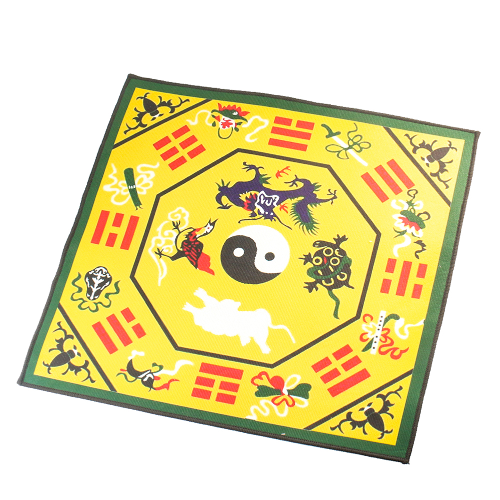 1 Stück Tai Chi Vier Mythische Bestien Gossip Webmuster Chinesischer Traditioneller Feng Shui Teppich Haushaltsbriefbeschwerer Exorzismus Veranda Türmatte – Detail 6