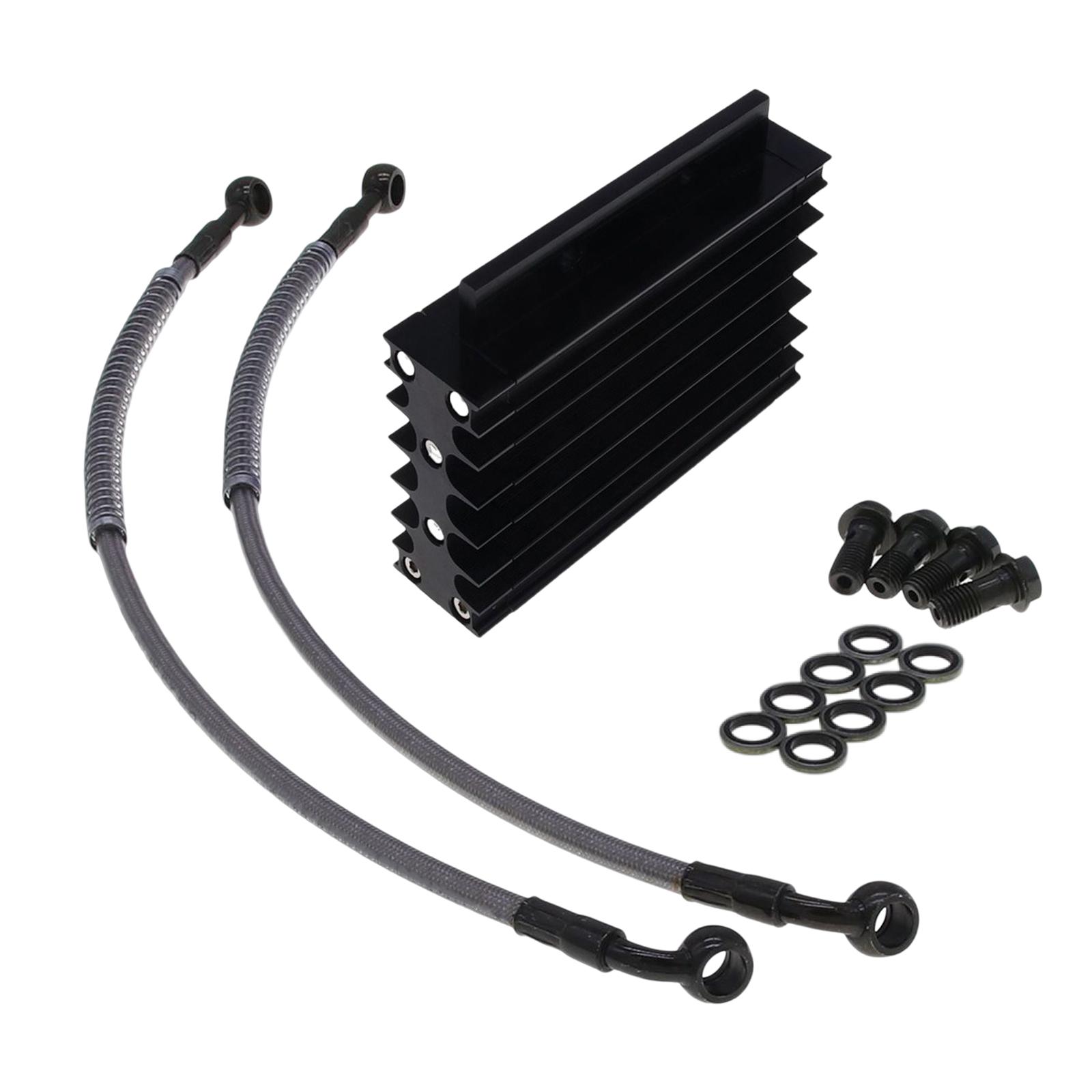 Motorcycle Oil Cooler Universal Oil Radiator Set Oil Cooler Radiator Fit for Monkey 125cc 140cc Pit Dirt Motor Bike Premium