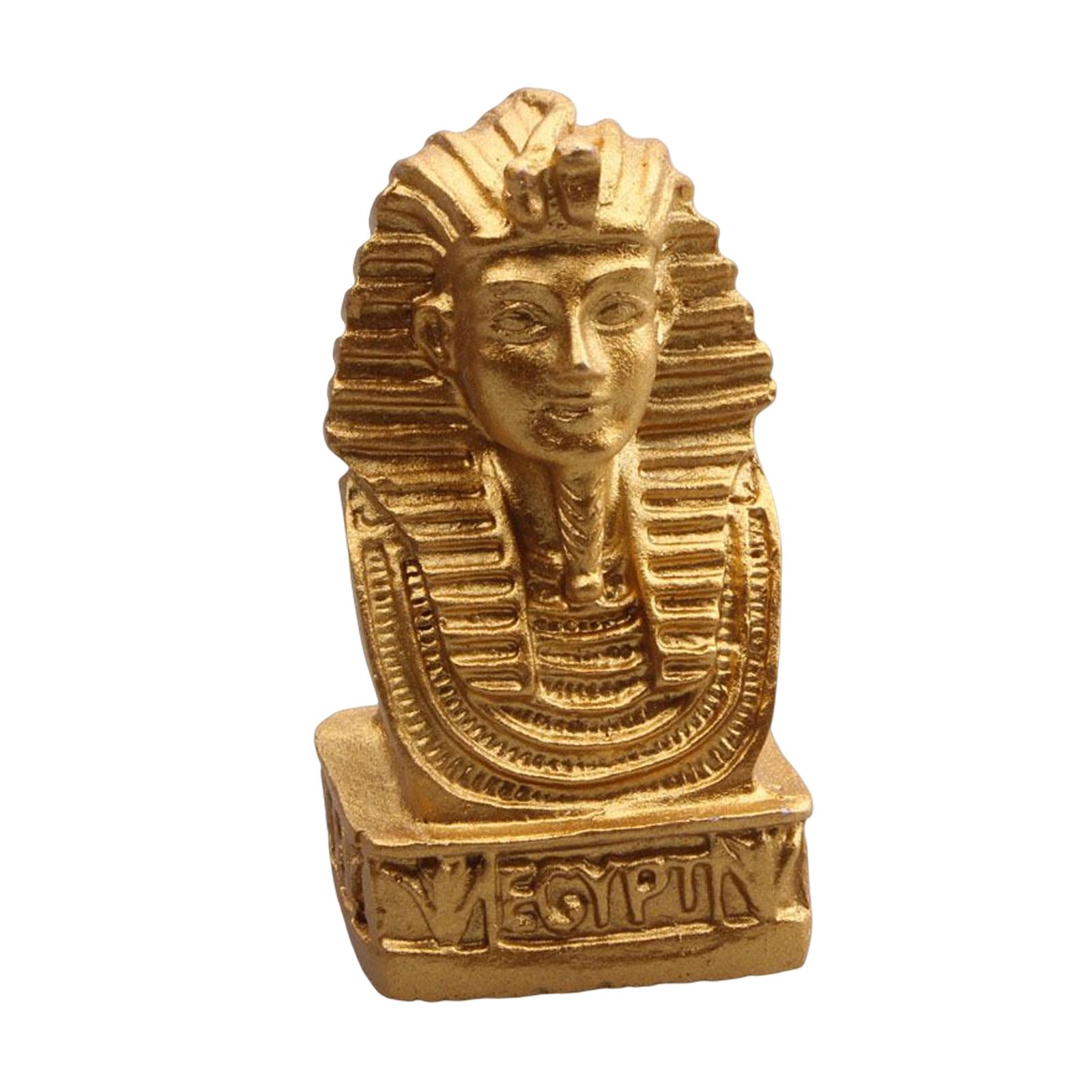 Vintage Egypt Queen Statue Collectible Figurines Artware Sculpture for Desktop Bookshelf Living Room Shelf Decoration